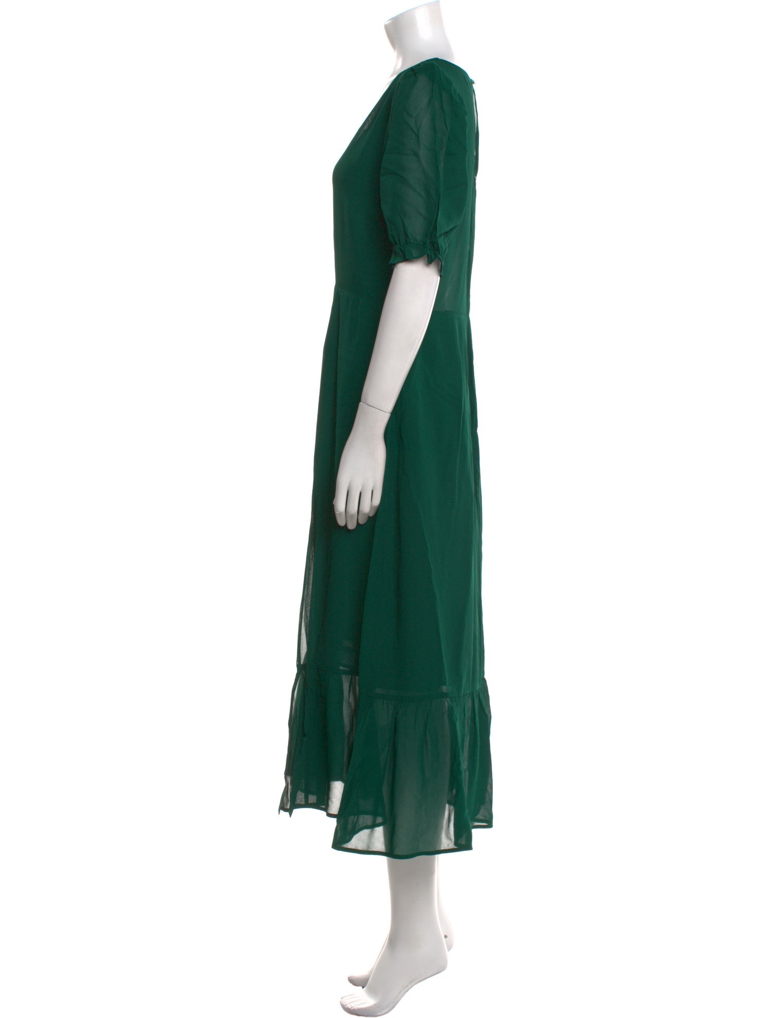 Reformation V-Neck Long Dress