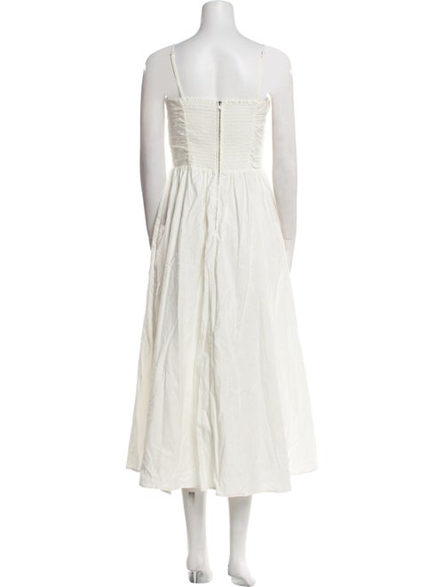 Reformation Square Neckline Midi Length Dress