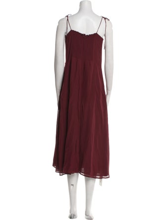 Reformation V-Neck Midi Length Dress