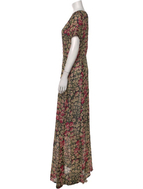 Reformation Floral Print Long Dress