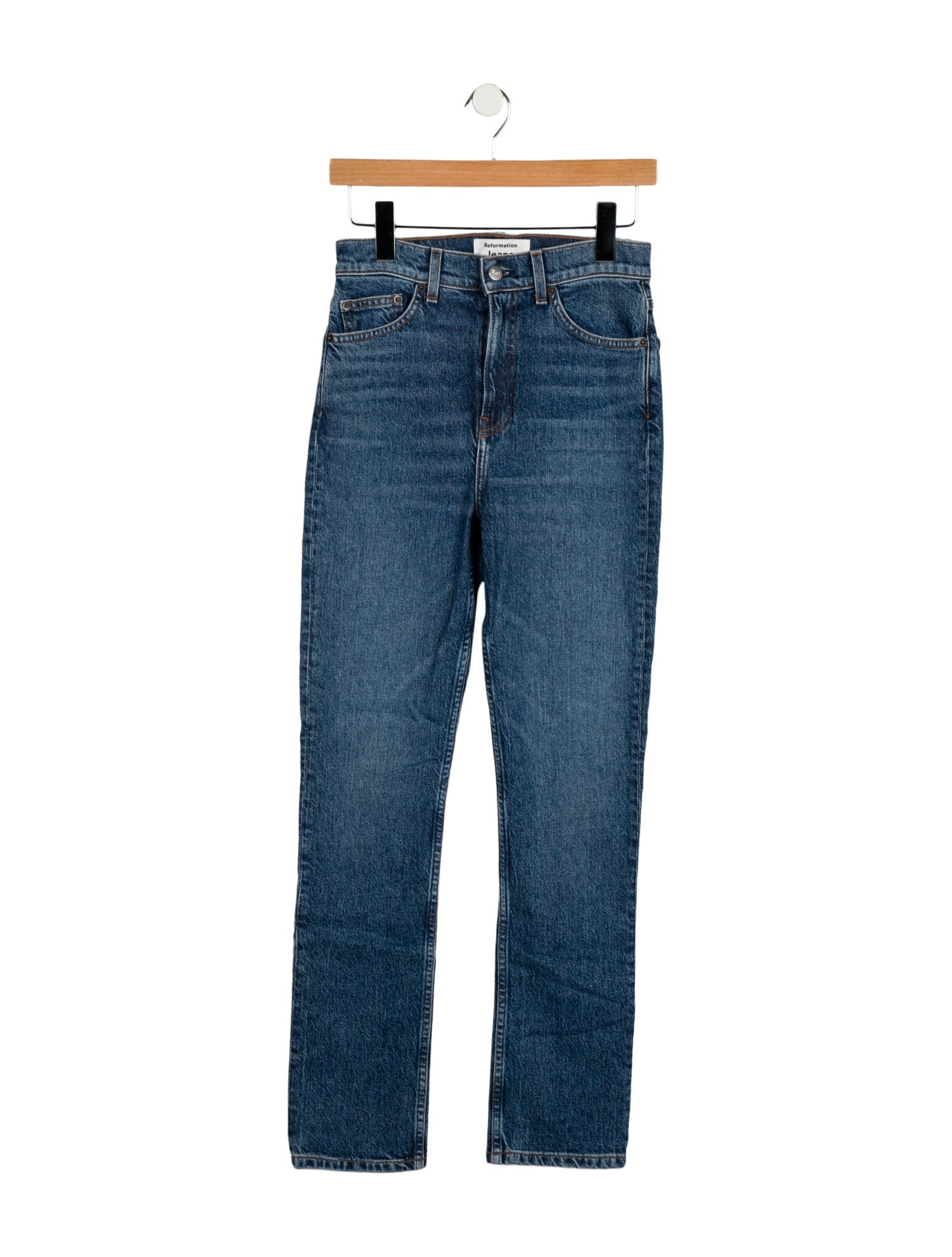 Reformation High-Rise Straight Leg Jeans