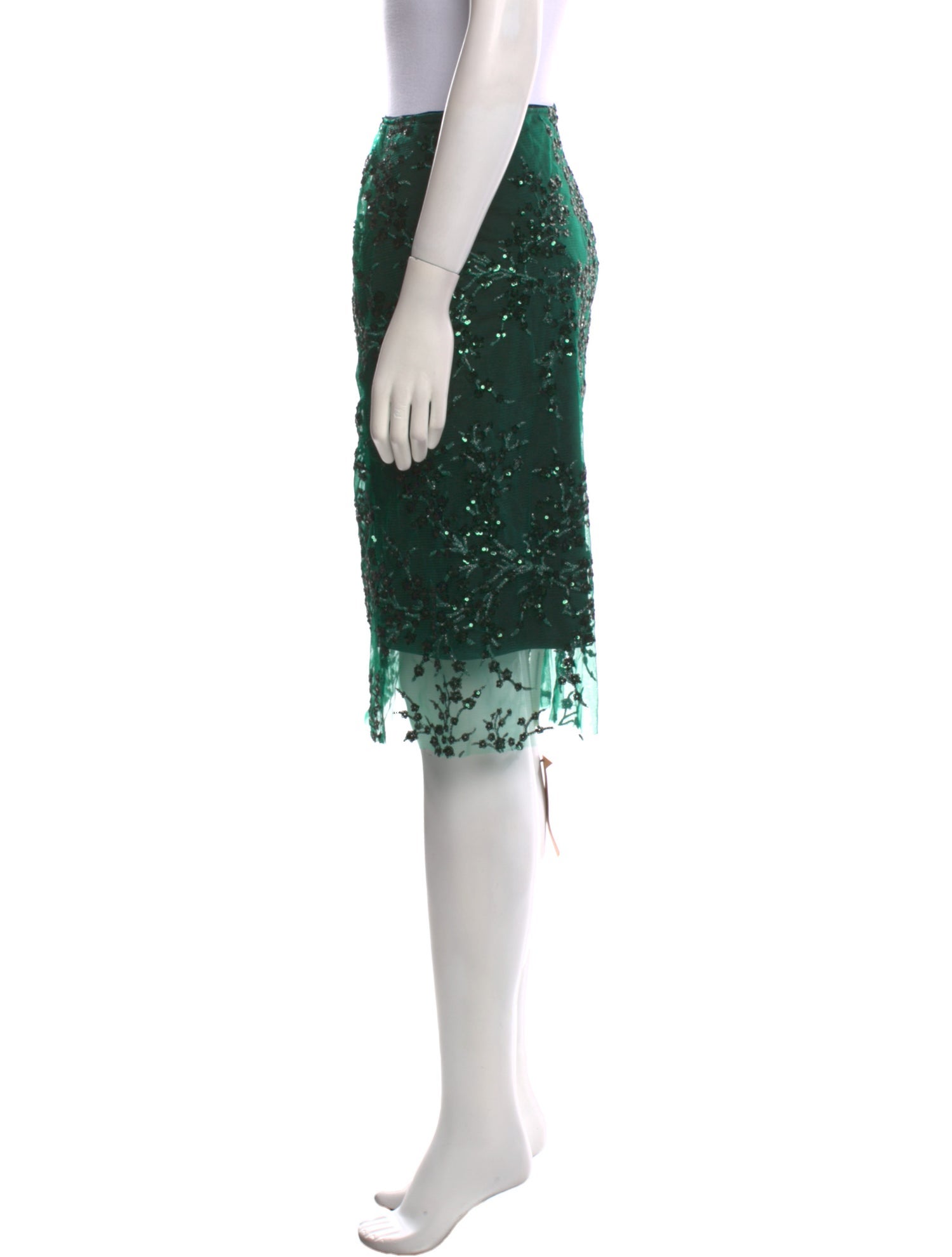 Reformation Nylon Knee-Length Skirt w/ Tags