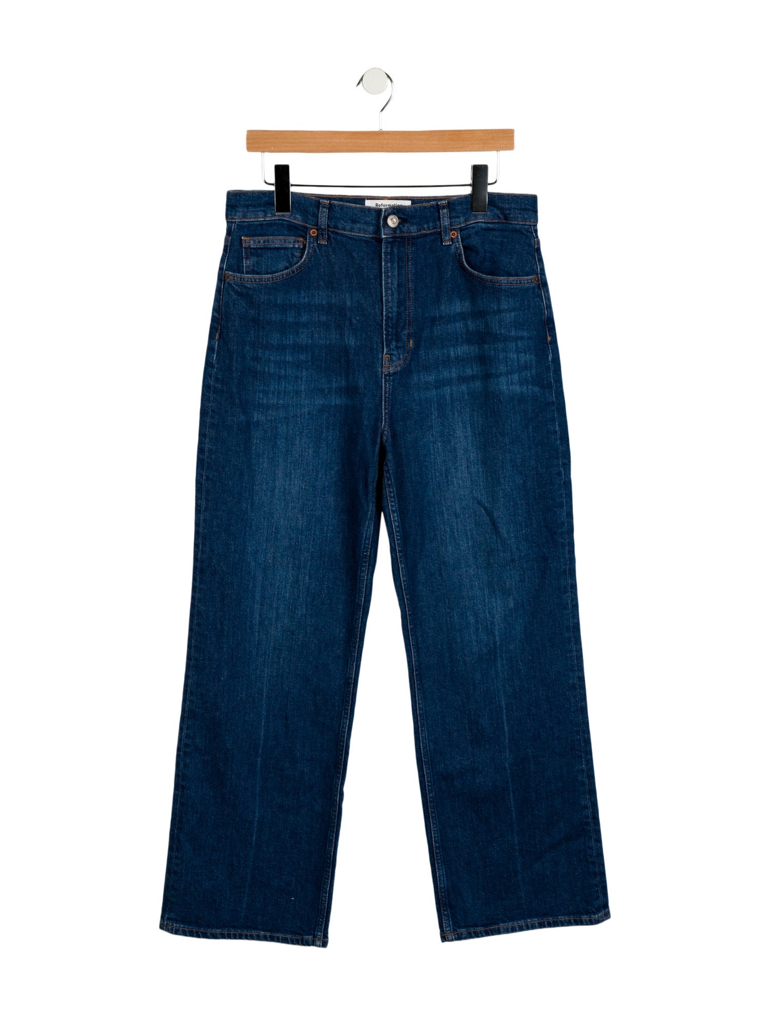 Reformation Mid-Rise Wide Leg Jeans