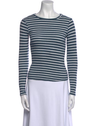 Reformation Striped Crew Neck Top