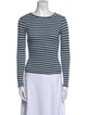 Reformation Striped Crew Neck Top