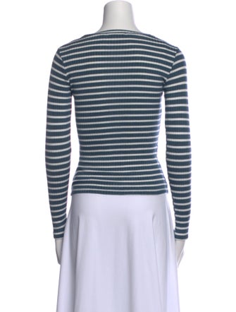 Reformation Striped Crew Neck Top