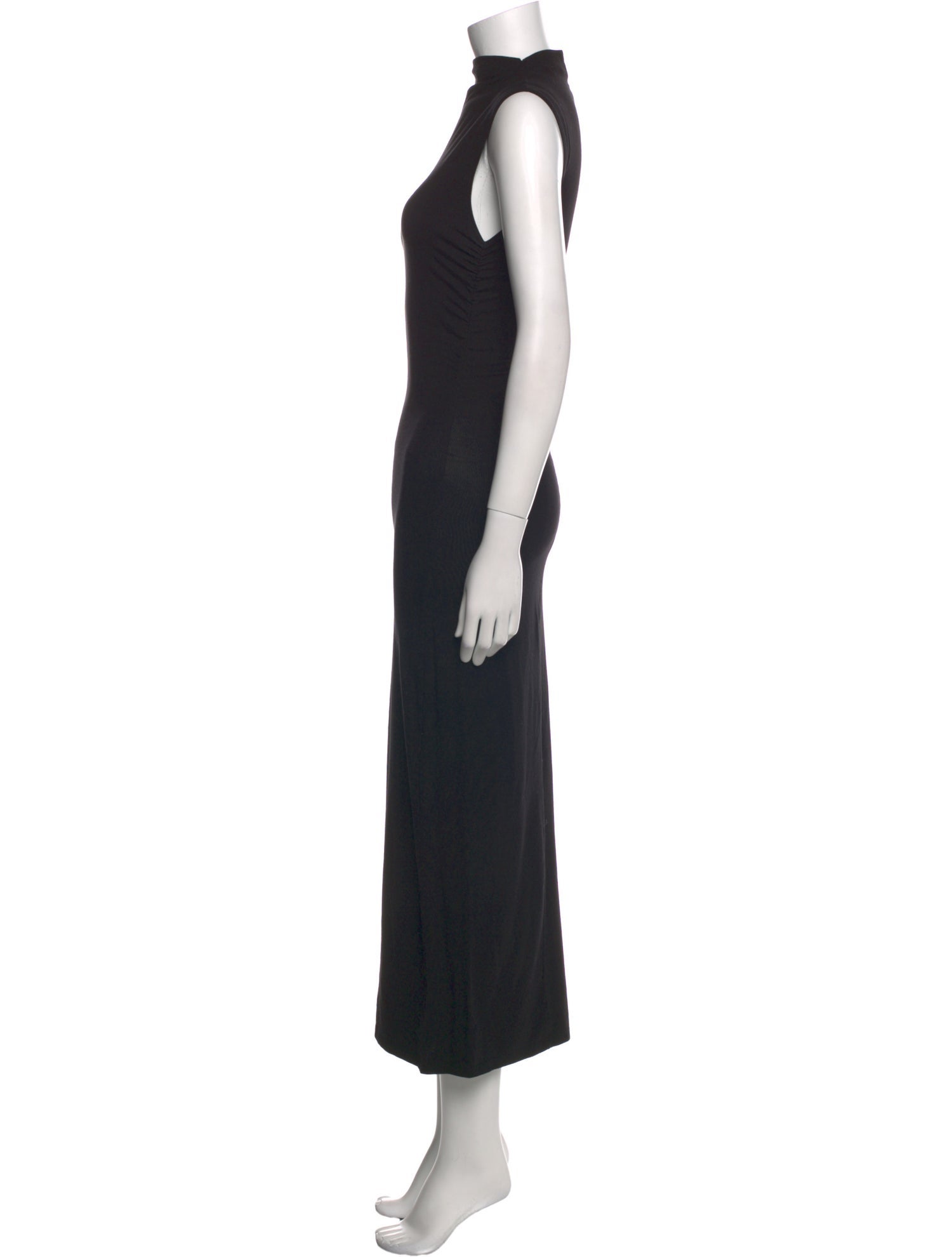 Reformation Mock Neck Long Dress