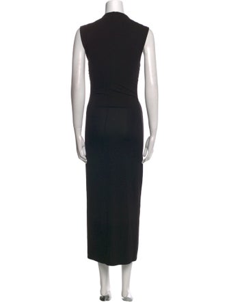 Reformation Mock Neck Long Dress