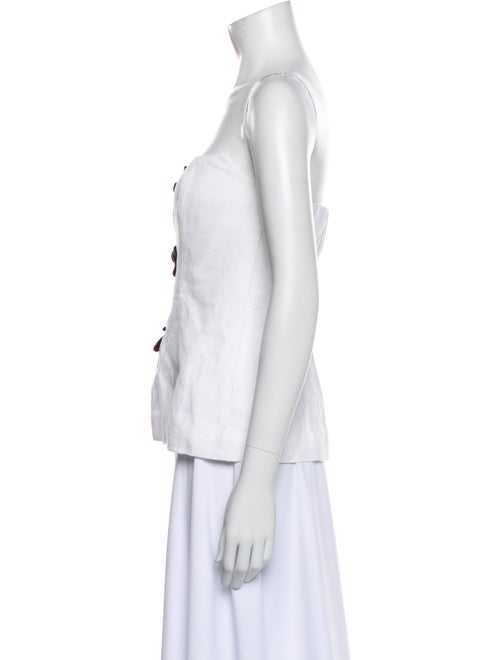 Reformation Linen Strapless Top
