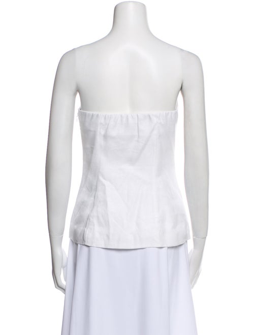 Reformation Linen Strapless Top