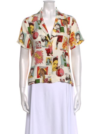 Reformation Printed Short Sleeve T-Shirt