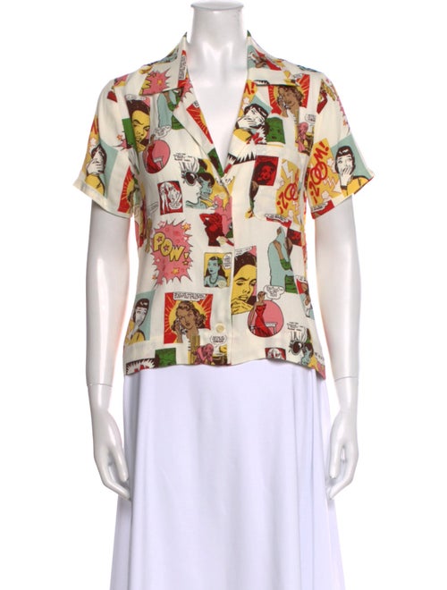 Reformation Printed Short Sleeve T-Shirt