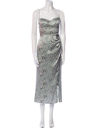 Reformation Silk Midi Length Dress