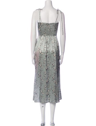 Reformation Silk Midi Length Dress