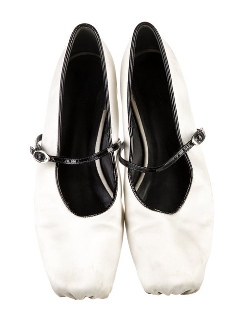 Reformation Satin Mary Jane Flats