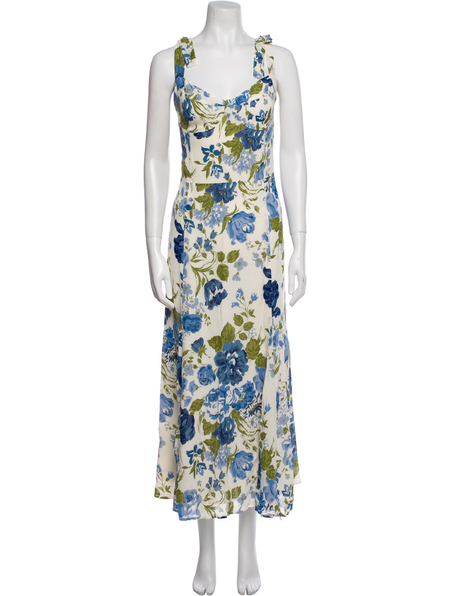 Reformation Floral Print Long Dress