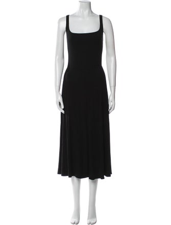 Reformation Square Neckline Midi Length Dress
