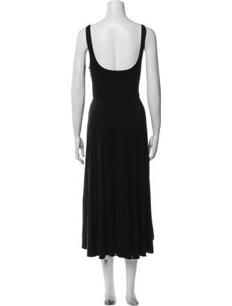 Reformation Square Neckline Midi Length Dress