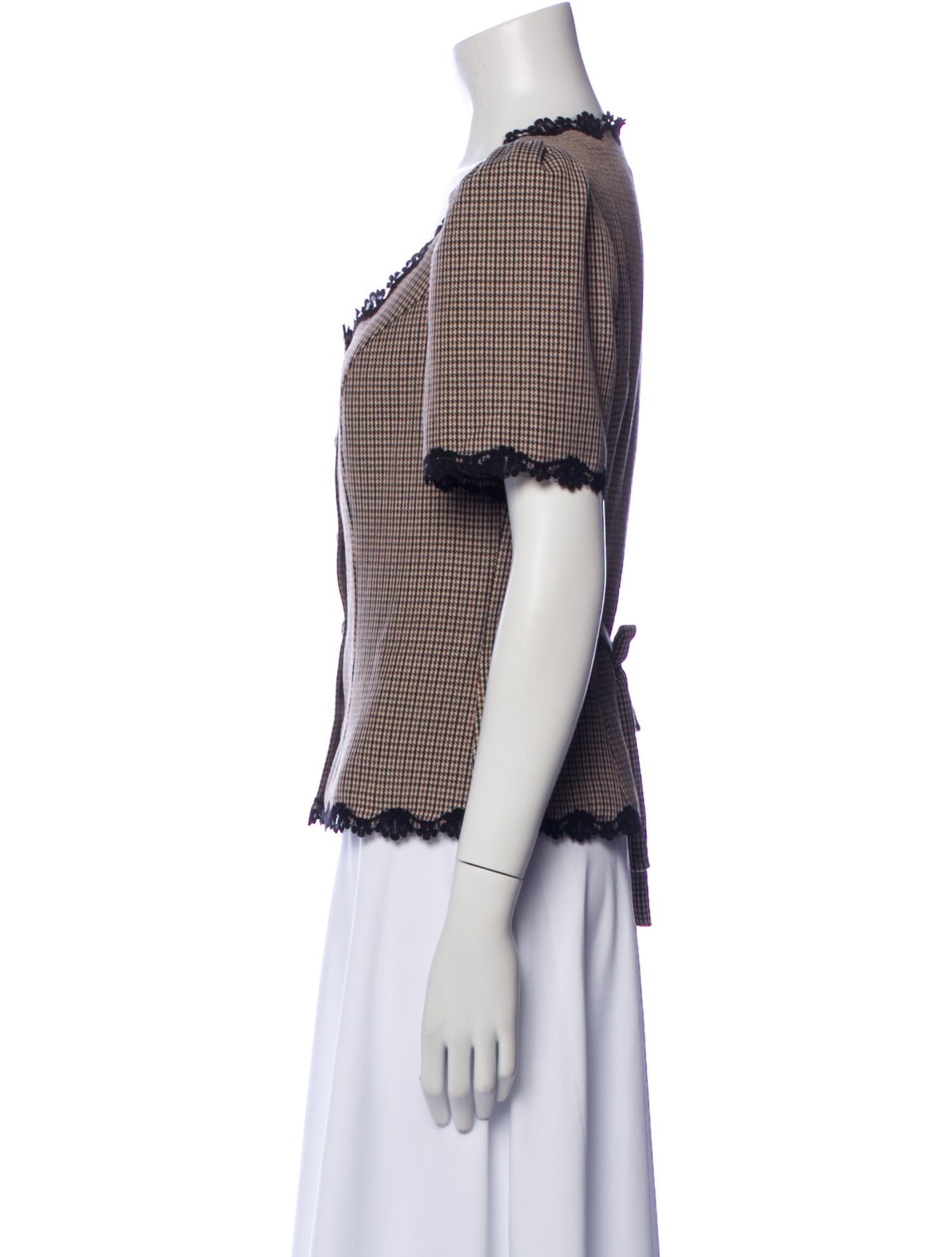 Reformation Plaid Print Scoop Neck Top w/ Tags