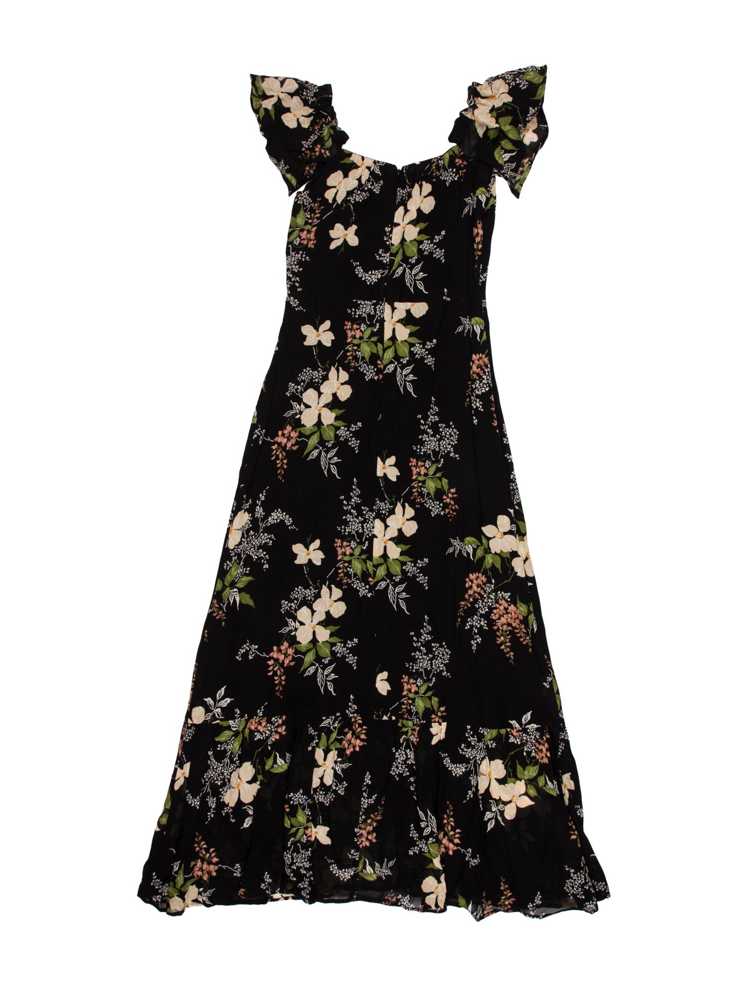 Reformation Floral Print Long Dress
