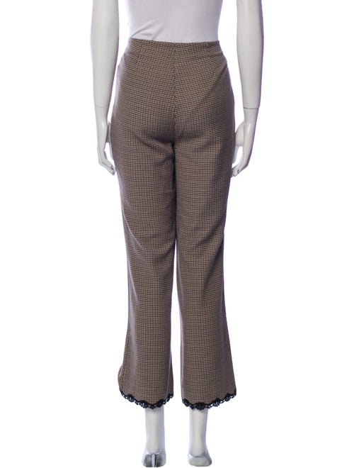 Reformation Plaid Print Wide Leg Pants