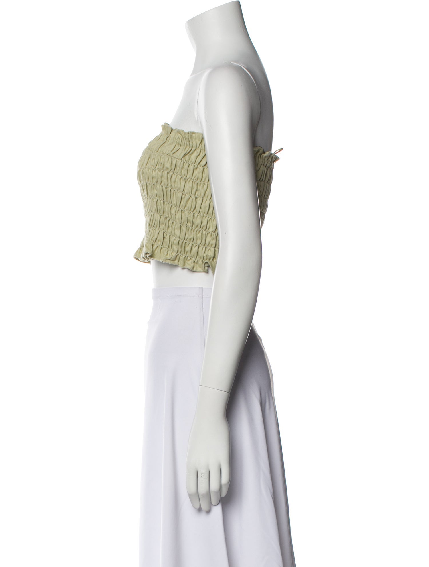 Reformation Linen Strapless Crop Top w/ Tags