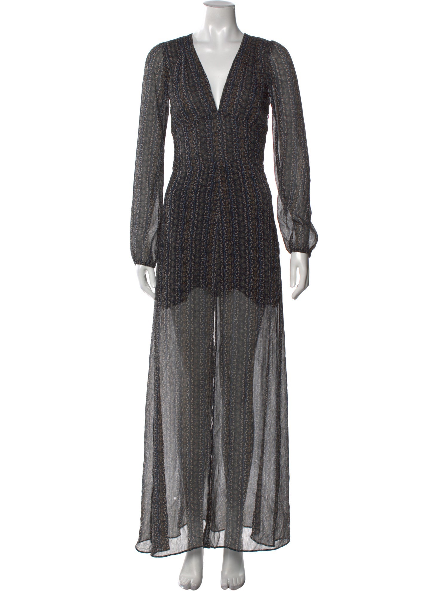 Reformation Printed Long Dress