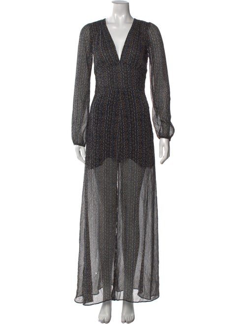 Reformation Printed Long Dress