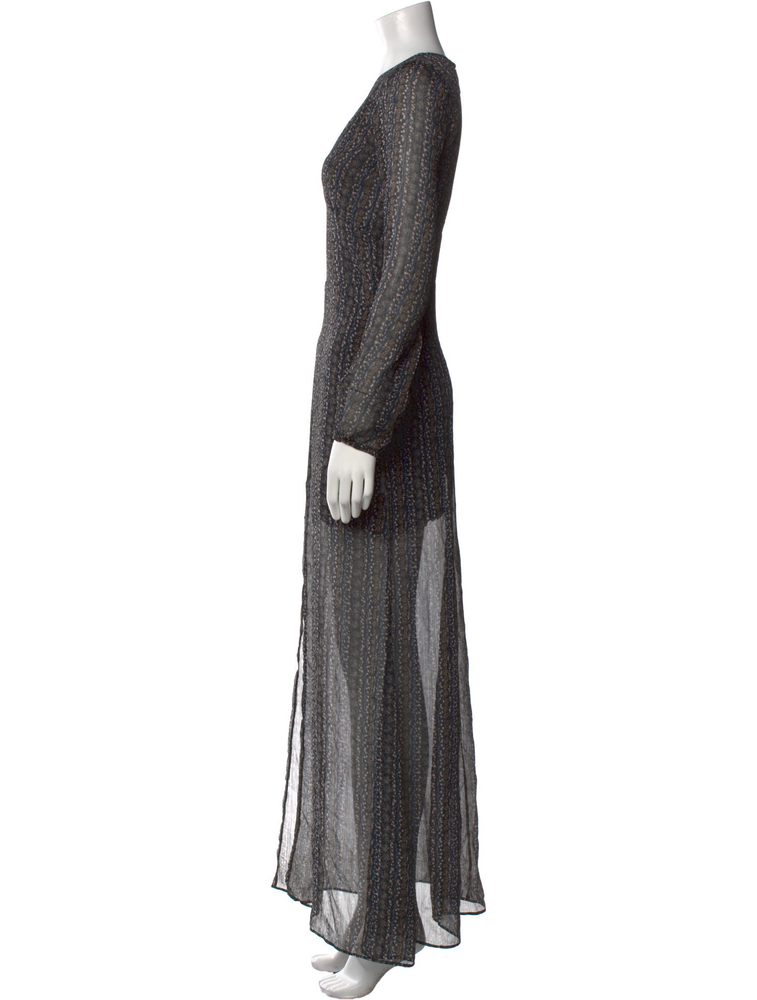 Reformation Printed Long Dress