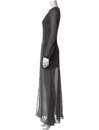 Reformation Printed Long Dress