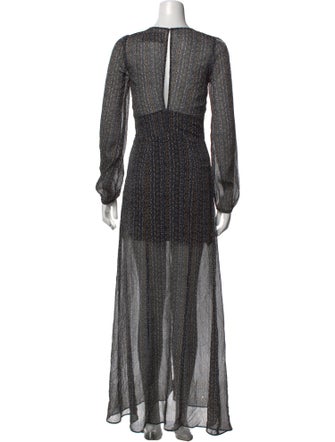 Reformation Printed Long Dress