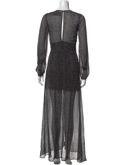 Reformation Printed Long Dress
