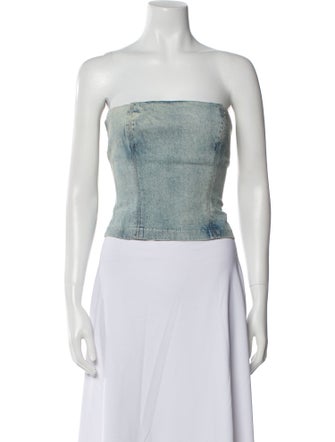 Reformation Strapless Crop Top