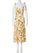 Reformation Floral Print Long Dress