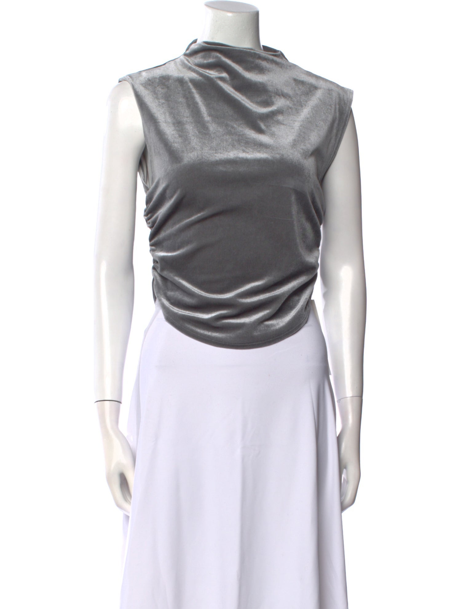 Reformation Cowl Neck Sleeveless Crop Top