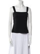 Reformation Square Neckline Sleeveless Crop Top