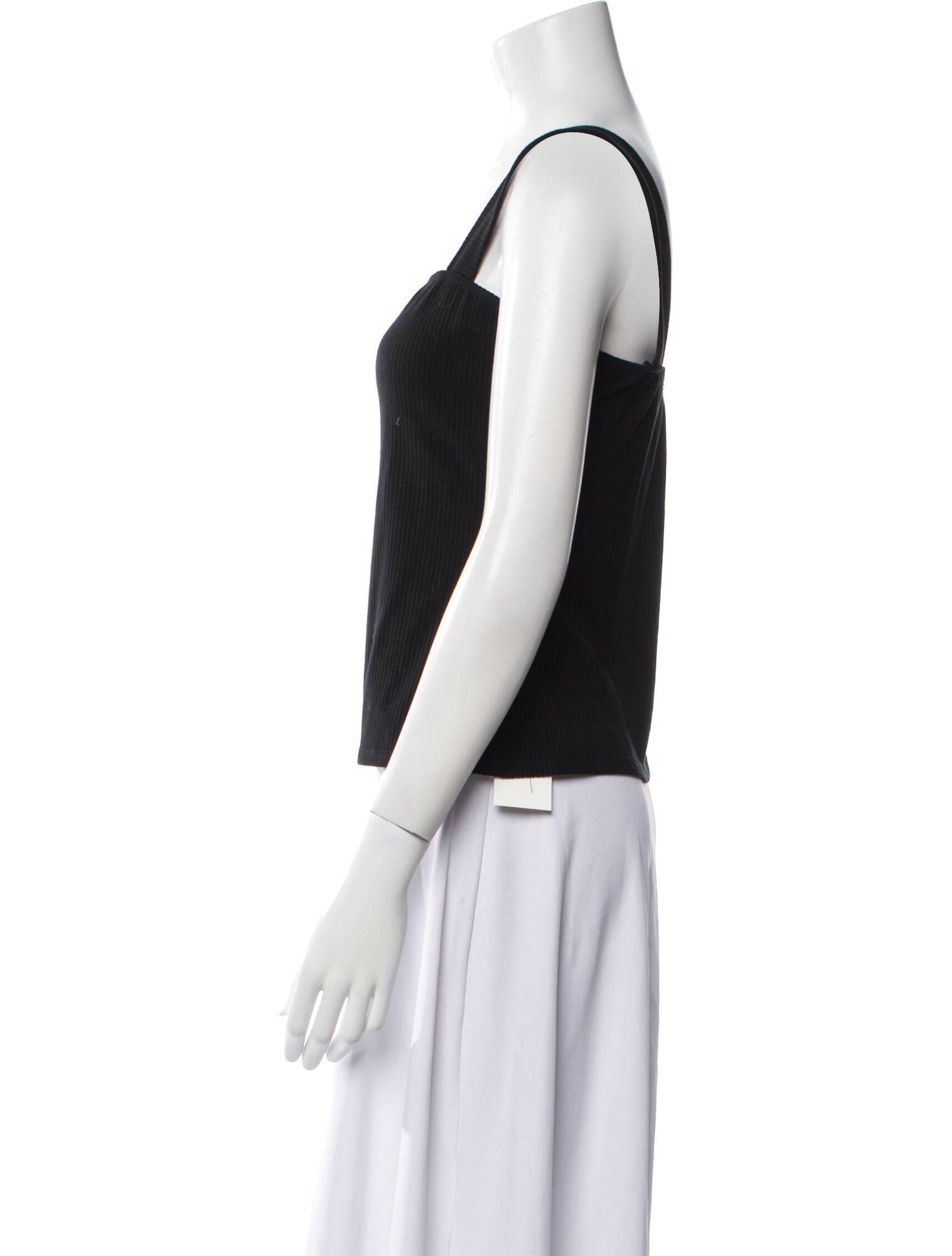 Reformation Square Neckline Sleeveless Crop Top