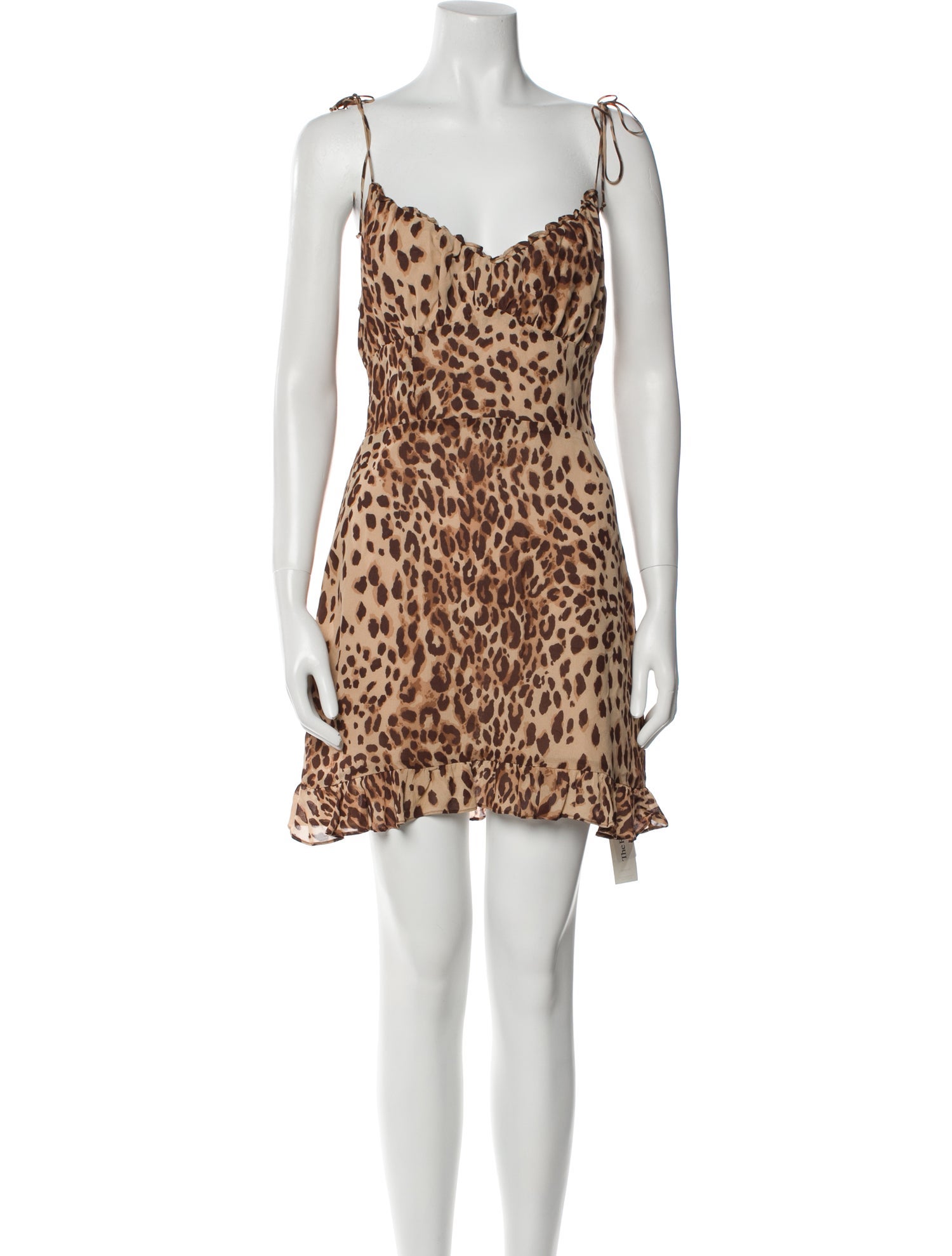 Reformation Animal Print Mini Dress