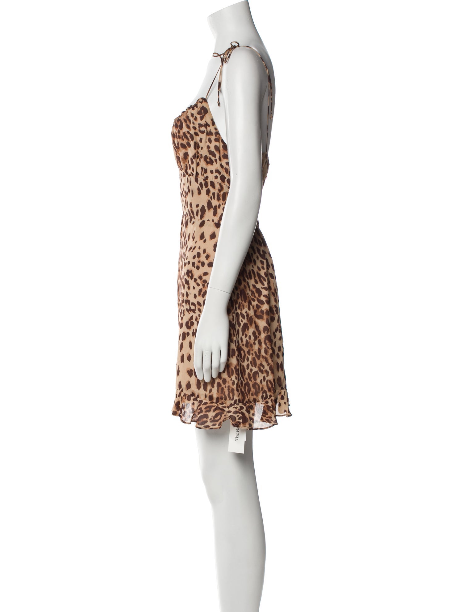 Reformation Animal Print Mini Dress