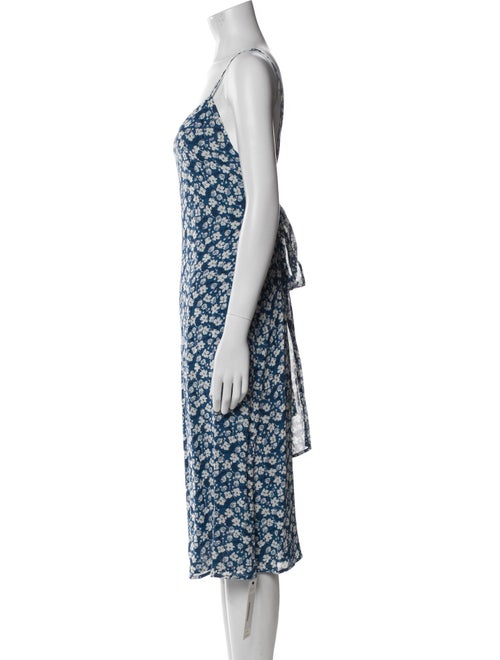 Reformation Floral Print Knee-Length Dress