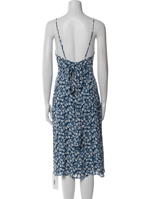 Reformation Floral Print Knee-Length Dress