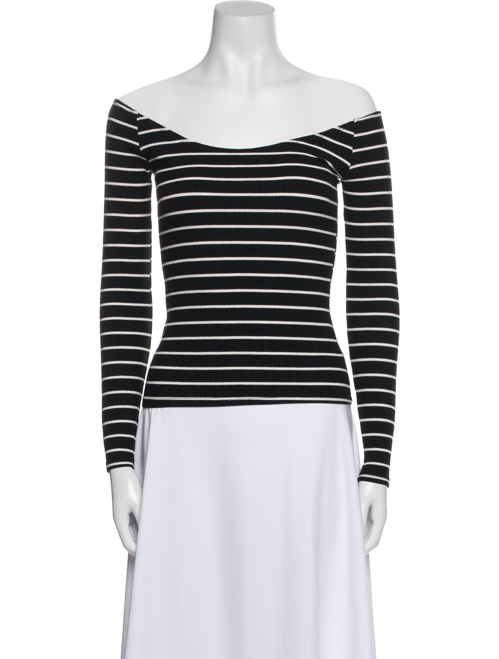 Reformation Striped Off-The-Shoulder Top