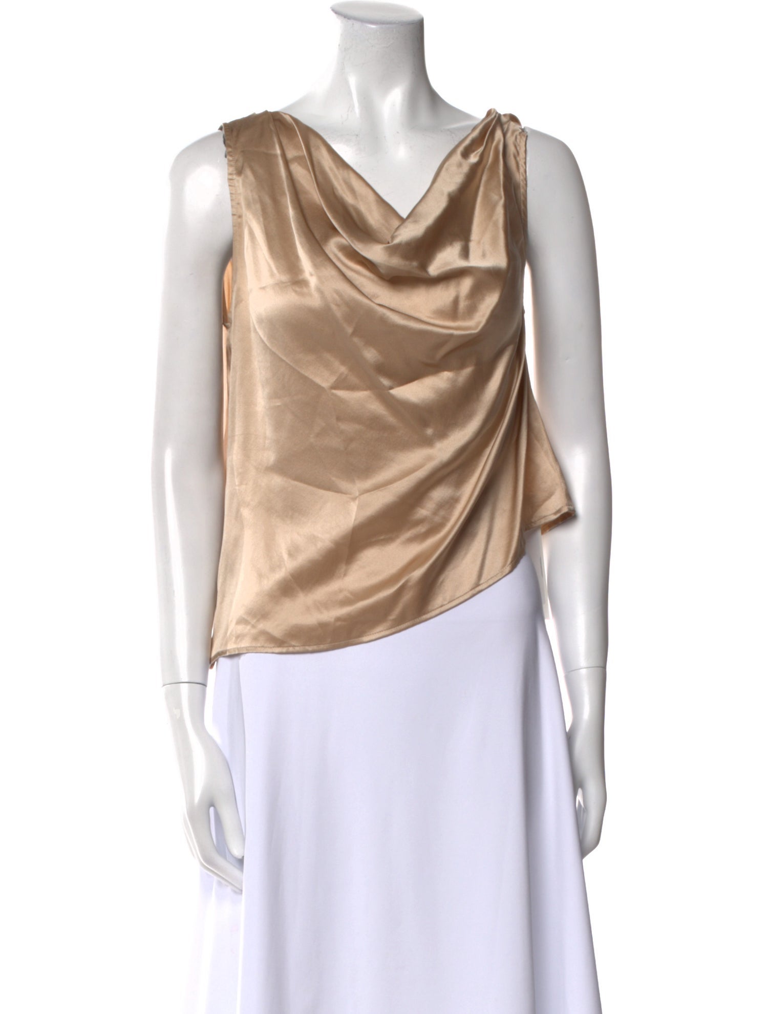 Reformation Silk Cowl Neck Top