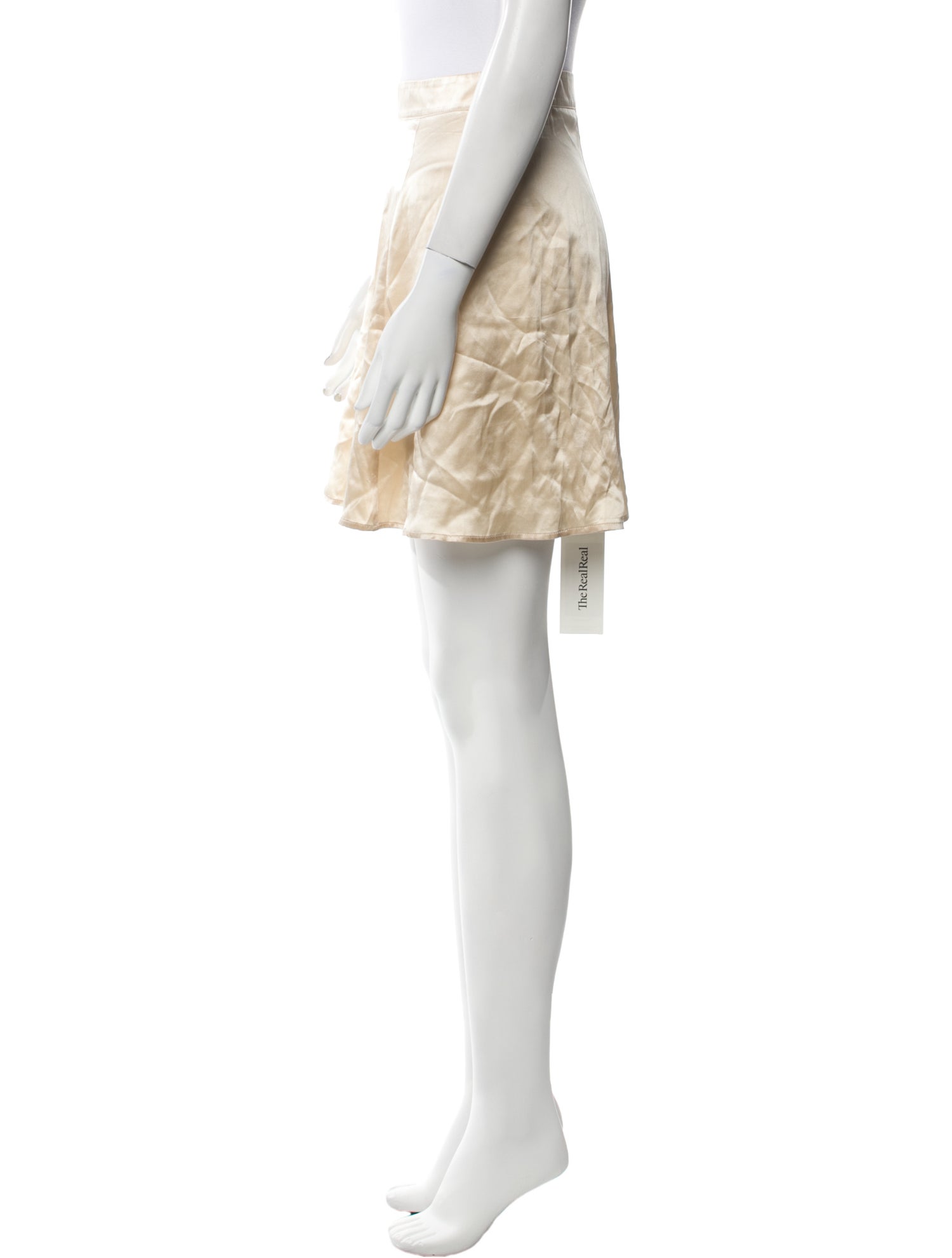 Reformation Silk Mini Skirt