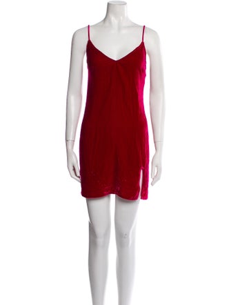 Reformation V-Neck Mini Dress