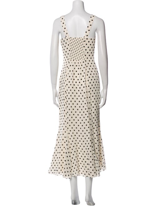 Reformation Polka Dot Print Long Dress