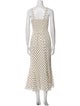 Reformation Polka Dot Print Long Dress