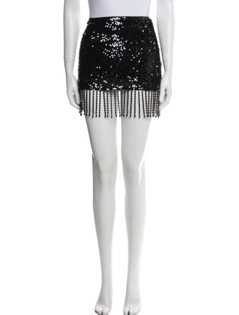 Reformation Sequin Embellishments Mini Skirt