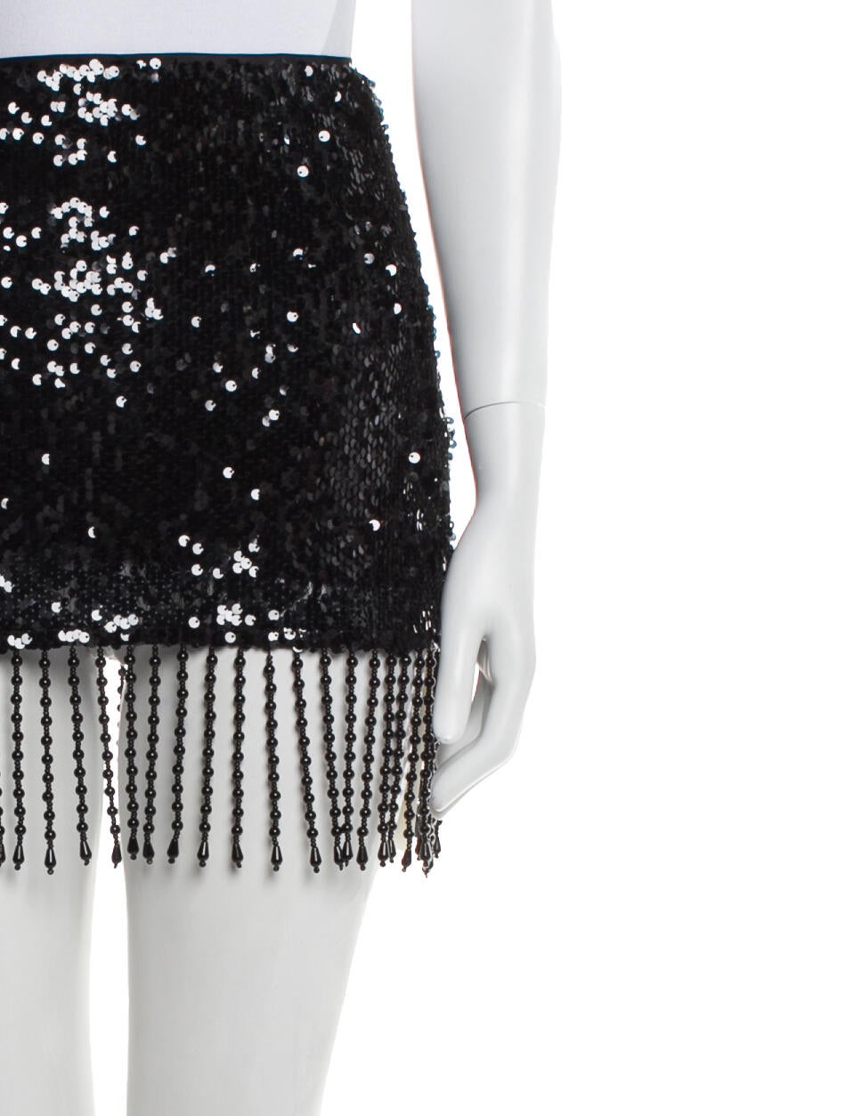Reformation Sequin Embellishments Mini Skirt