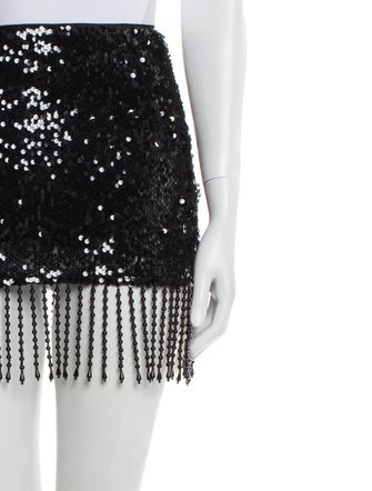 Reformation Sequin Embellishments Mini Skirt